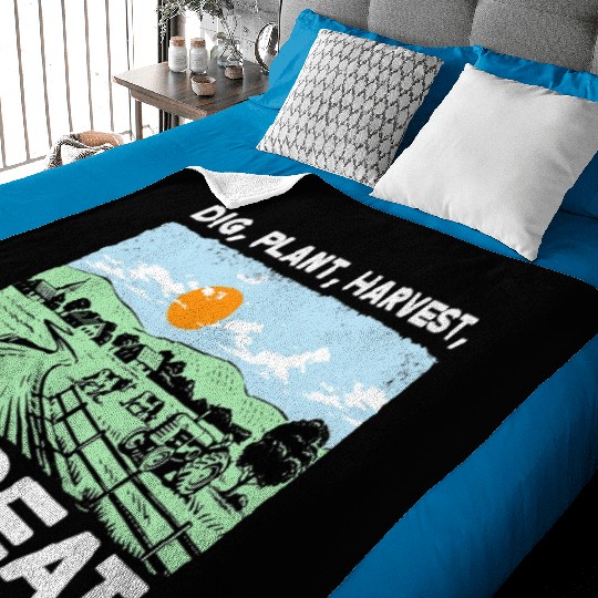 Dig Plant Harvest Repeat I Agriculture Farmer Baby Blankets