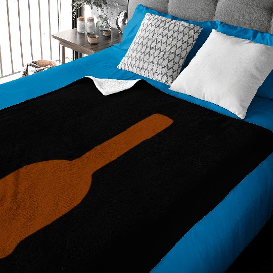 Liquor Bottle Vector Single Color Baby Blankets