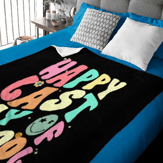 Groovy Happy Last Day of School Teacher Student Baby Blankets