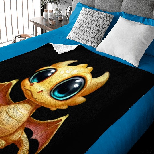 CUTE DRAGON MEDIEVAL PETS LIZARD GECKO ANIMALS Baby Blankets