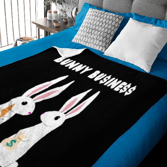 Bunny Business Baby Blankets