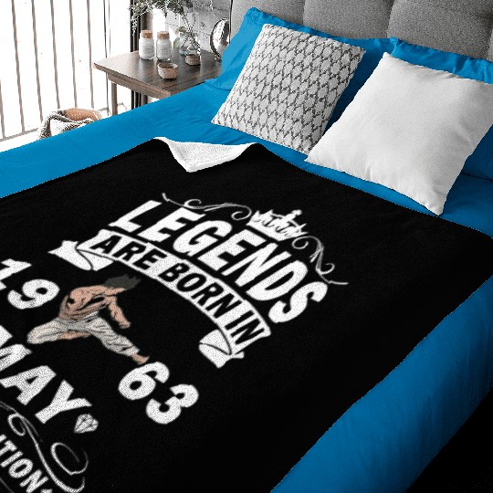 Karate Fighter Fighter Birthday May 1963 MMA Baby Blankets