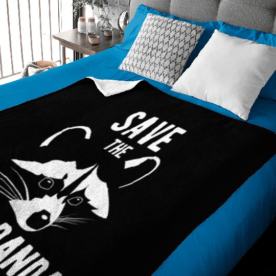 Save The Trash Panda Raccoon Baby Blankets