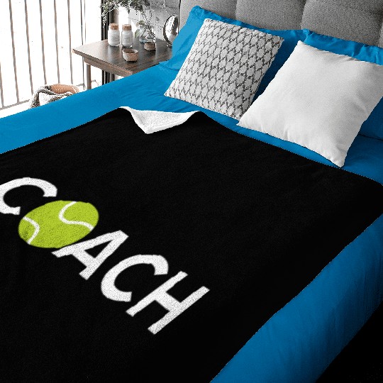 Tennis Coach Baby Blankets