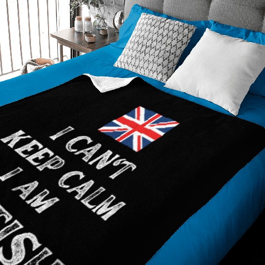 I Can't Keep Calm I'm British Baby Blankets