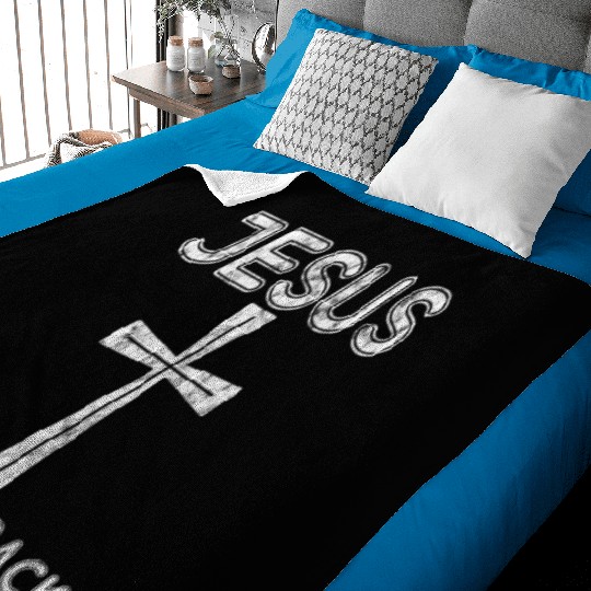 Jesus Has My Back 3 Baby Blankets