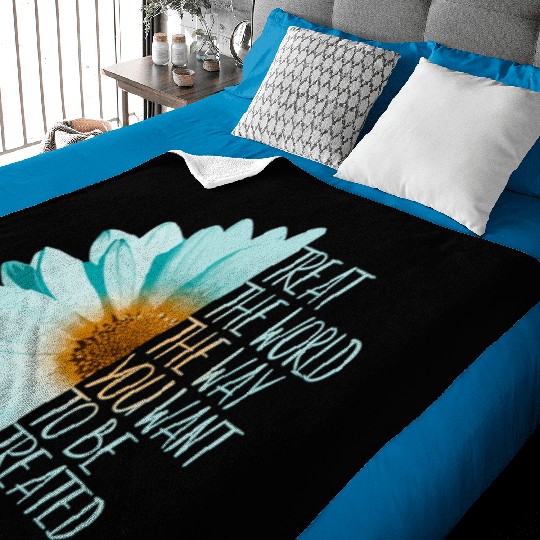 Be The Change Treat The World Baby Blankets