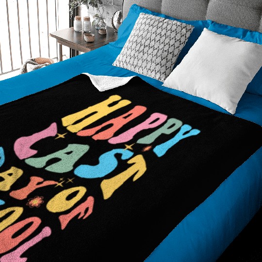 Groovy Happy Last Day of School Teacher Student Baby Blankets