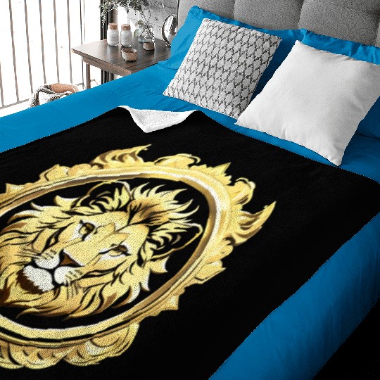 Golden Lion Baby Blankets