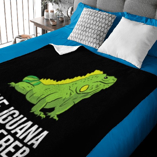 The Iguana Whisperer Gecko Lizard Lover Baby Blankets
