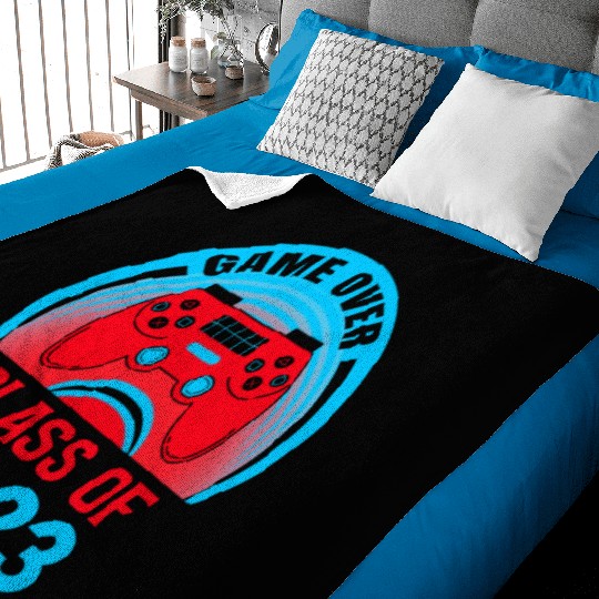 Game Over Class Of 2023 Baby Blankets Students Funny 2023