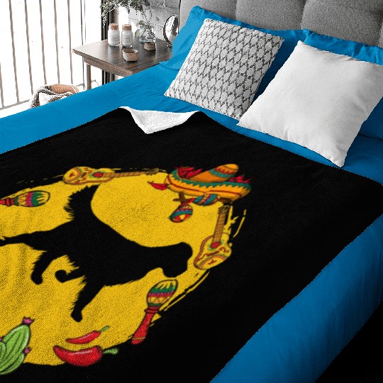 Cinco De Mayo Funny Golden Retriever Dog Lover Baby Blankets