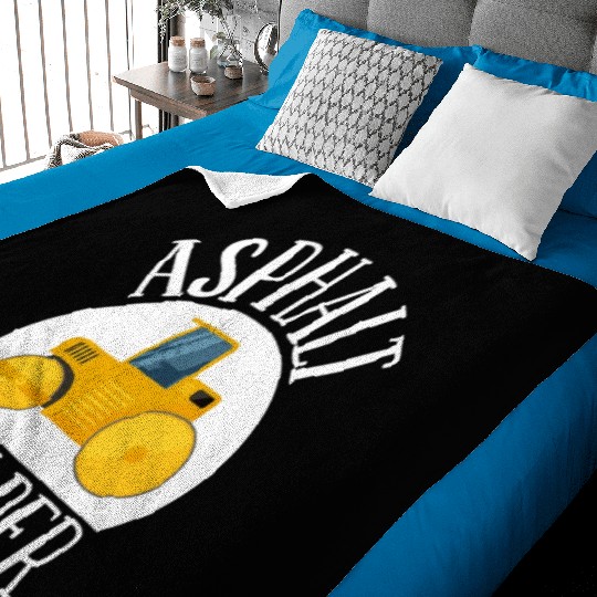 asphalt builder street builder construction worker Baby Blankets