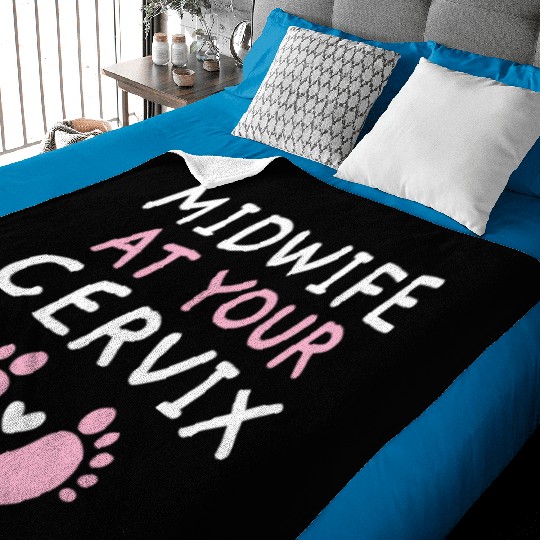 Midwifery Profession Newborn Childbirth Midwife Baby Blankets