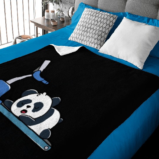 Never Skip Rest Day Panda Baby Blankets