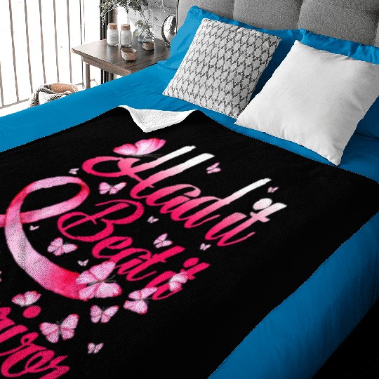 Had It Beat It Survivor Breast Cancer Butterfly 21 Baby Blankets