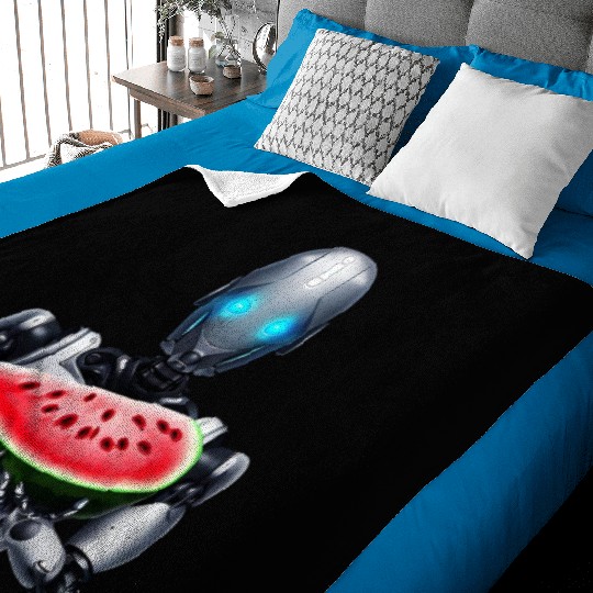Watermelon for the robot Baby Blankets