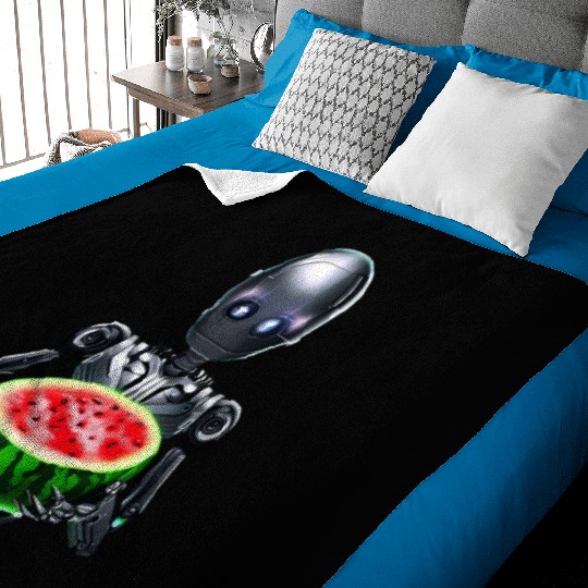 Watermelon for the robot Baby Blankets