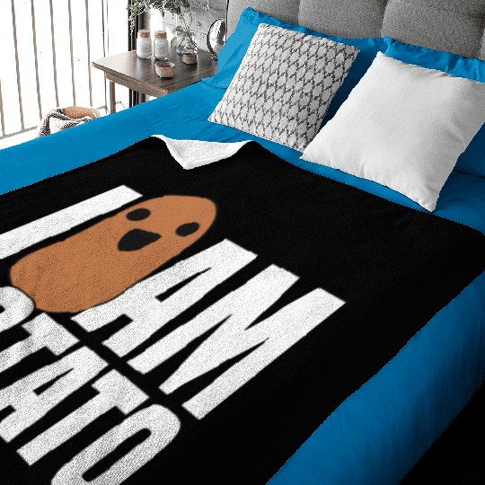 I Am Potato - Funny Potato, Food Baby Blankets