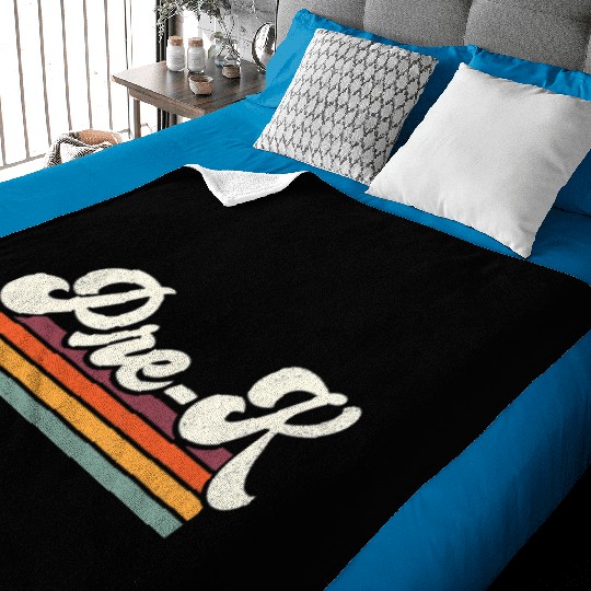 Retro Pre K Teacher Back To School Baby Blankets