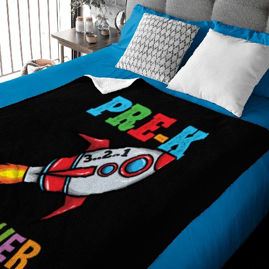 Space Pre K Teacher Preschool Back To School Baby Blankets