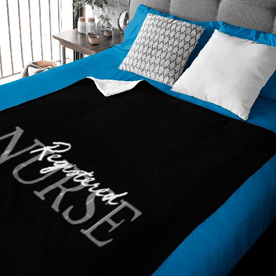 Registered Nurse Rn Emergency Room Nurse Baby Blankets