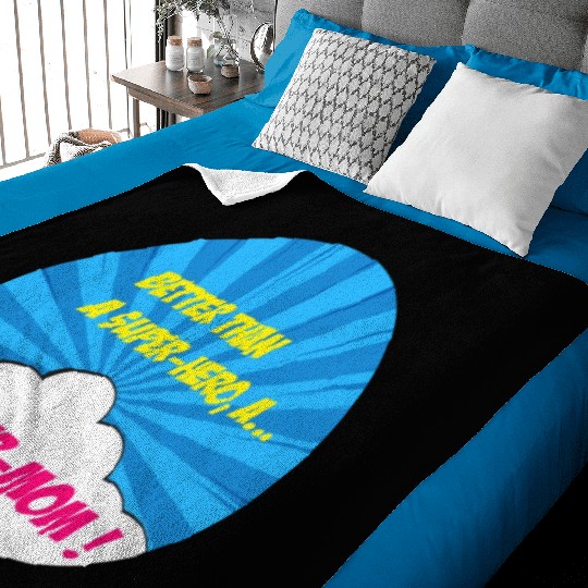 Super-mom super-hero. Best mom Mother's day Comics Baby Blankets