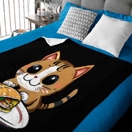 Cute Cat and Taco: A Playful Combination for Your Baby Blankets