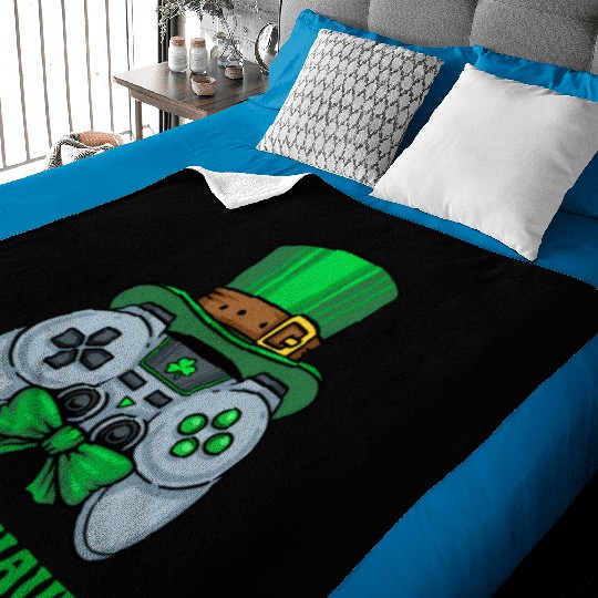 Gamerchaun Gamer St Patrick'S Day Toddler Lucky Baby Blankets