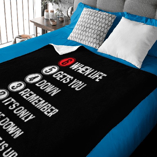 Motorcycle Shift Saying Motocross Motorbike Biker Baby Blankets