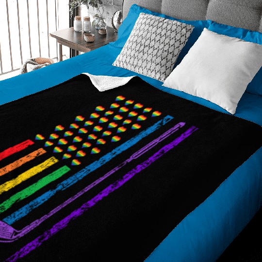 American Sports Rainbow Flag LGBT Pride Month Baby Blankets