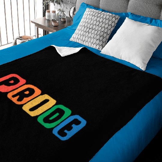 Pride Month Rainbow Flag LGBTQ Ally Baby Blankets