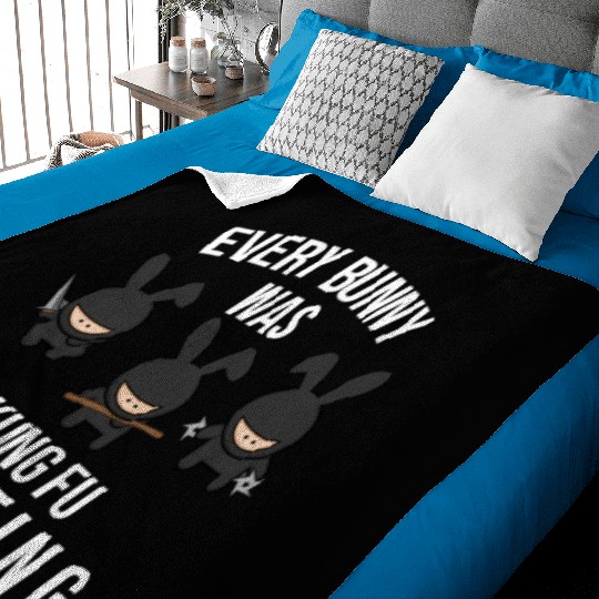 Kung Fu Every Bunny Was Kung Fu Fighting Easter Baby Blankets