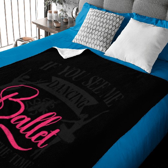 Ballet Dancer Dance Girl Ballerina Baby Blankets