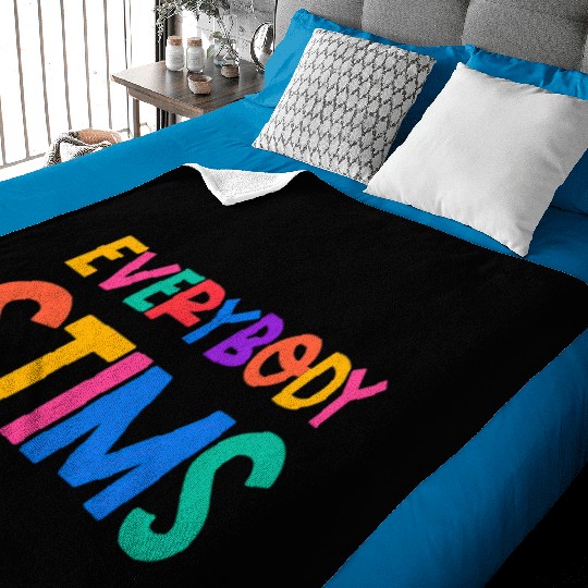 Everybody Stims Autism Special Ed Teacher Social Baby Blankets