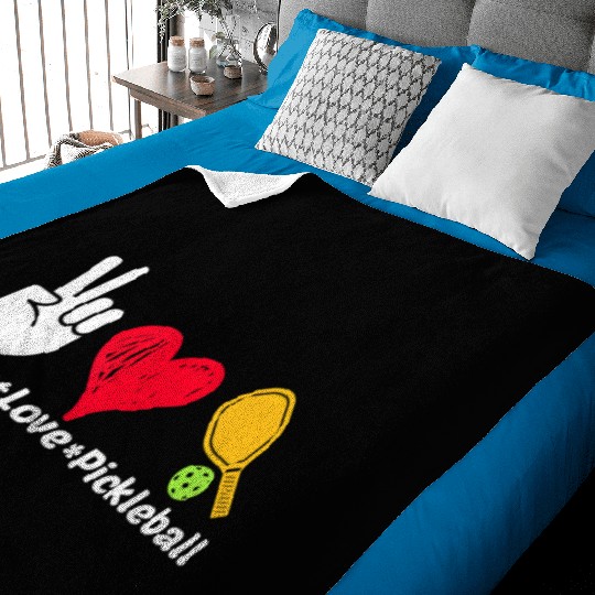 Paddleball Sports Mom Dad Retirement Peace Love Pi Baby Blankets