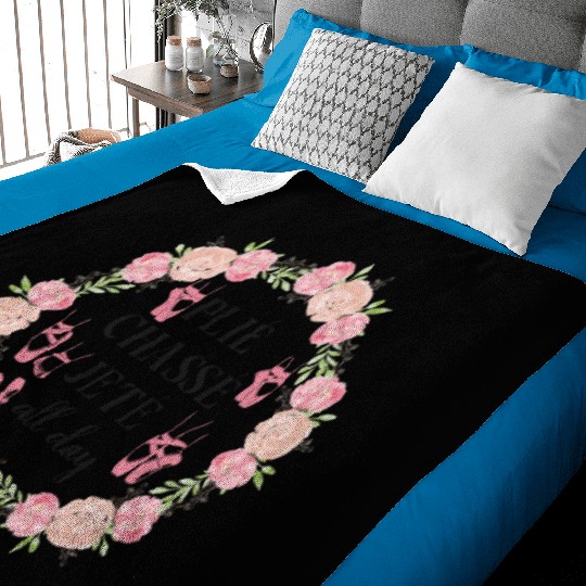 Ballet Dancer Dance Girl Ballerina Baby Blankets