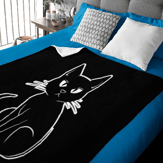 Cat Kitten Feline Meow Baby Blankets