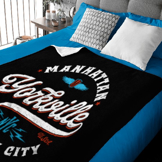 New York Manhattan Yorkville Baby Blankets
