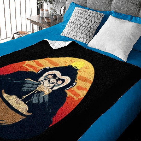 gorilla noodles sunset Baby Blankets