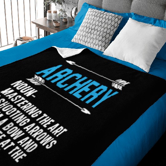 Archery Bow Hunter Archer Shoot Arrow Bowman Baby Blankets