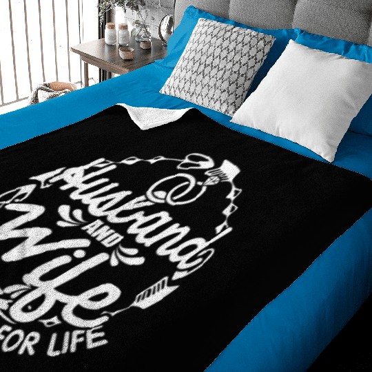 Husband Wife Best Friends For Life Baby Blankets