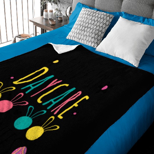 Easter Daycare Teacher Provider I Love My Daycare Baby Blankets