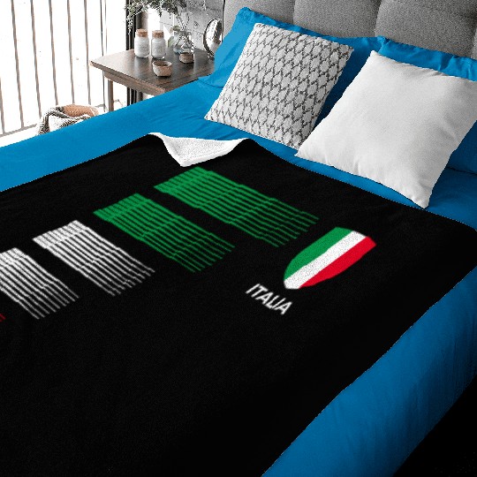 Italia Italy Flag Emblem Italian Pride Ancestry He Baby Blankets