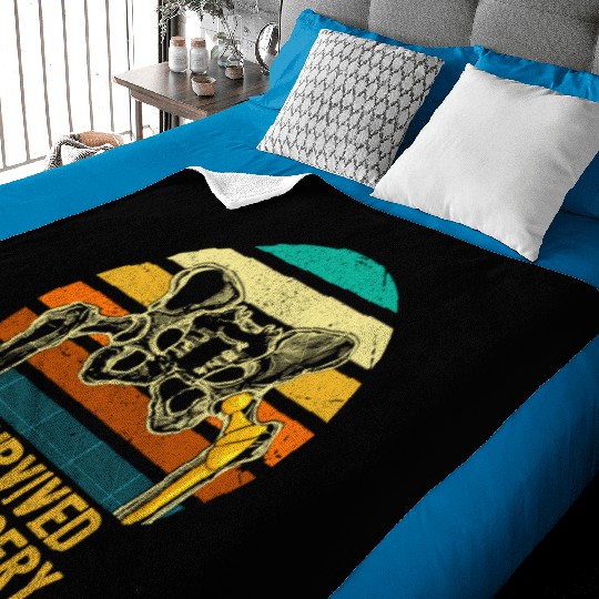 I Survived Hip Surgery Replacement Get Well Soon Baby Blankets