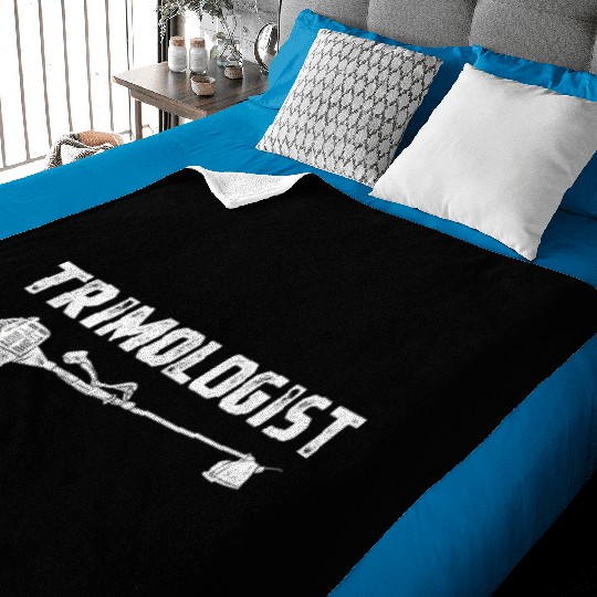 Lawn Mowing Trimmer Lawn Edger Baby Blankets