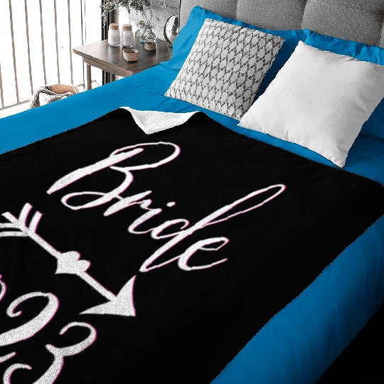 Bride To Be 2023 Engagement Getting Married Baby Blankets