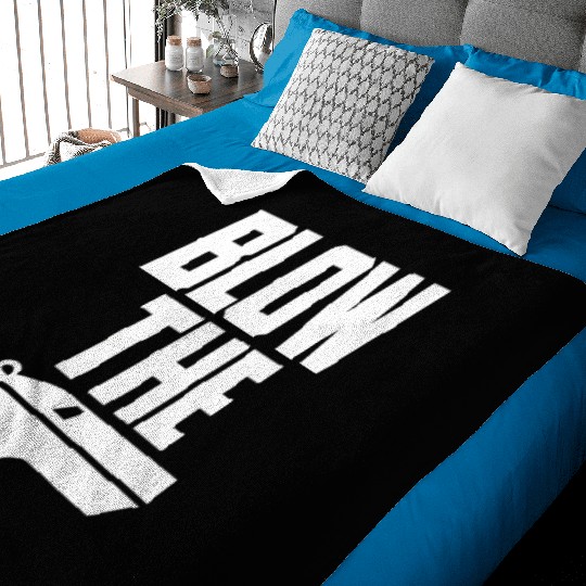 Nice Whistle Volleyball Blow The Whistle Bad Refer Baby Blankets