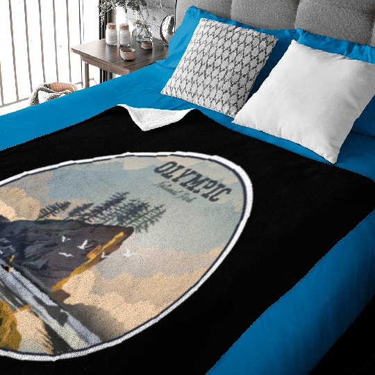 Olympic National Park Baby Blankets