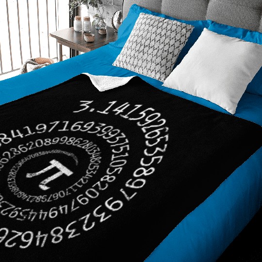 Pi Day Spiral Pi Math For Pi Day 3 14 Baby Blankets